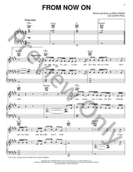 From Now On piano sheet music cover